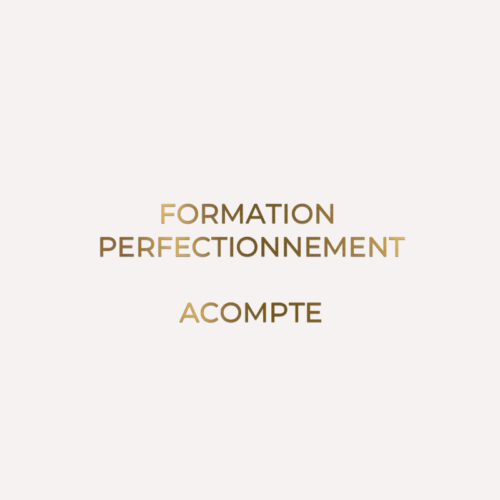FORMATION PERFECTIONNEMENT 1 JOUR - ACOMPTE