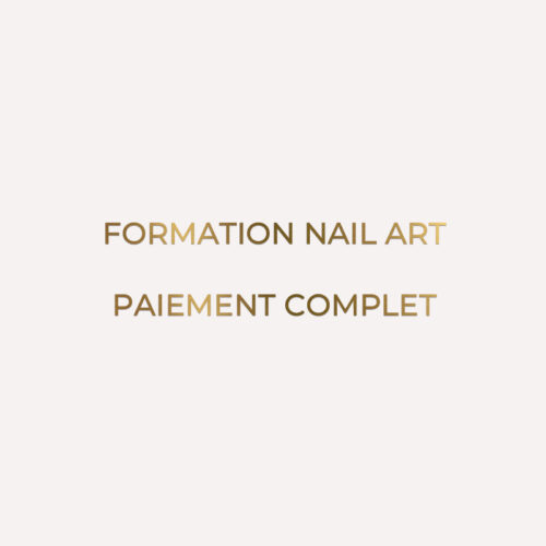 FORMATION NAIL ART- PAIEMENT TOTAL
