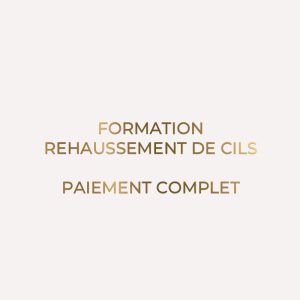 FORMATION REHAUSSEMENT DE CILS - PAIEMENT TOTAL