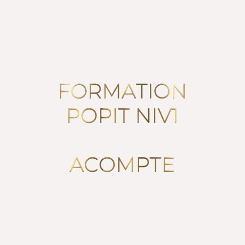 FORMATION POPIT NIV1 - ACOMPTE