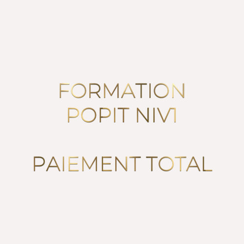 FORMATION POPITS NIV1 - PAIEMENT TOTAL