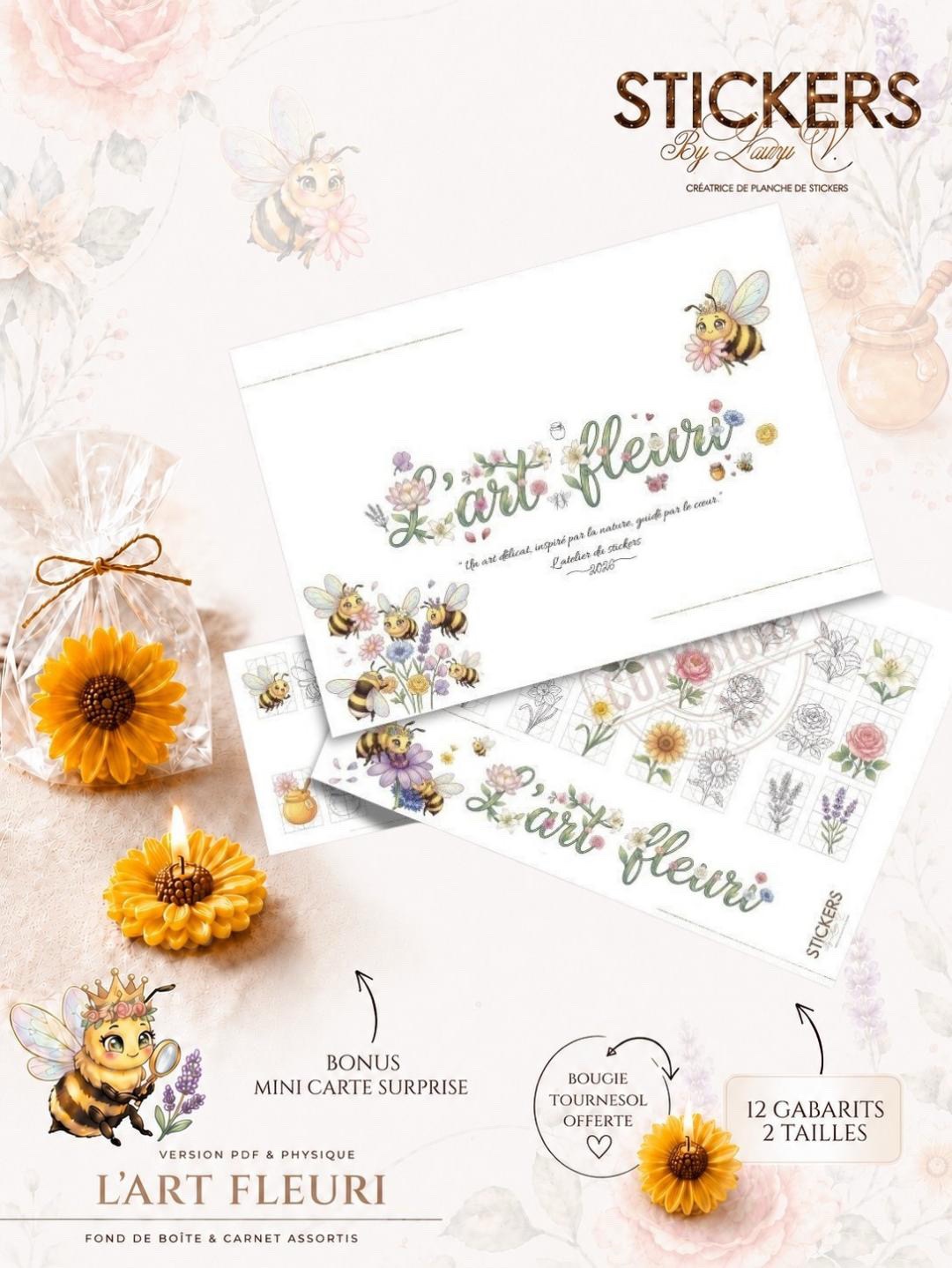 Planche de Stickers – L'art Fleuris