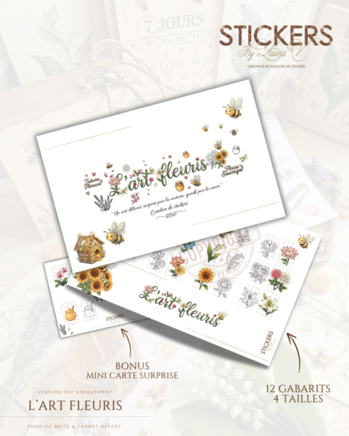 Planche de Stickers – L'art Fleuris
