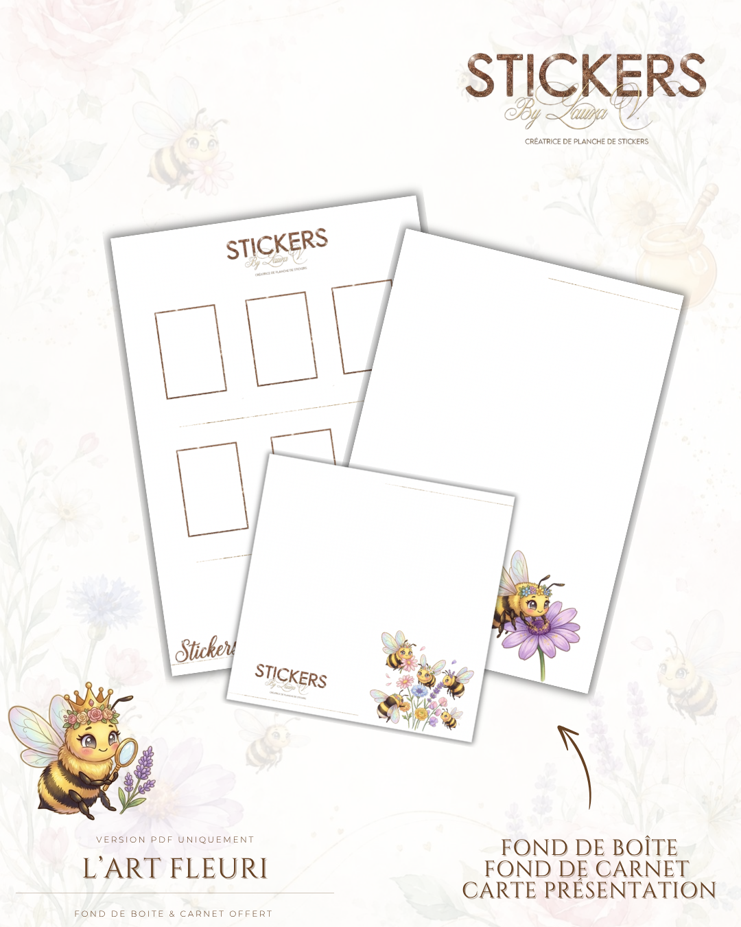 Planche de Stickers – L'art Fleuris – Image 4