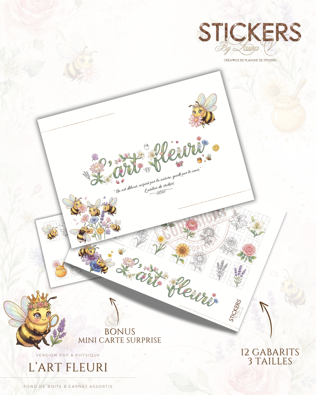 Planche de Stickers – L'art Fleuris – Image 3