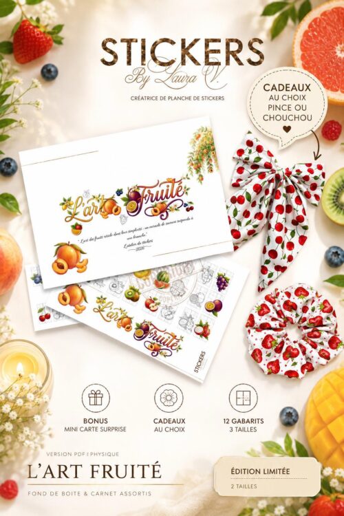 Planche Stickers - L’art fruité