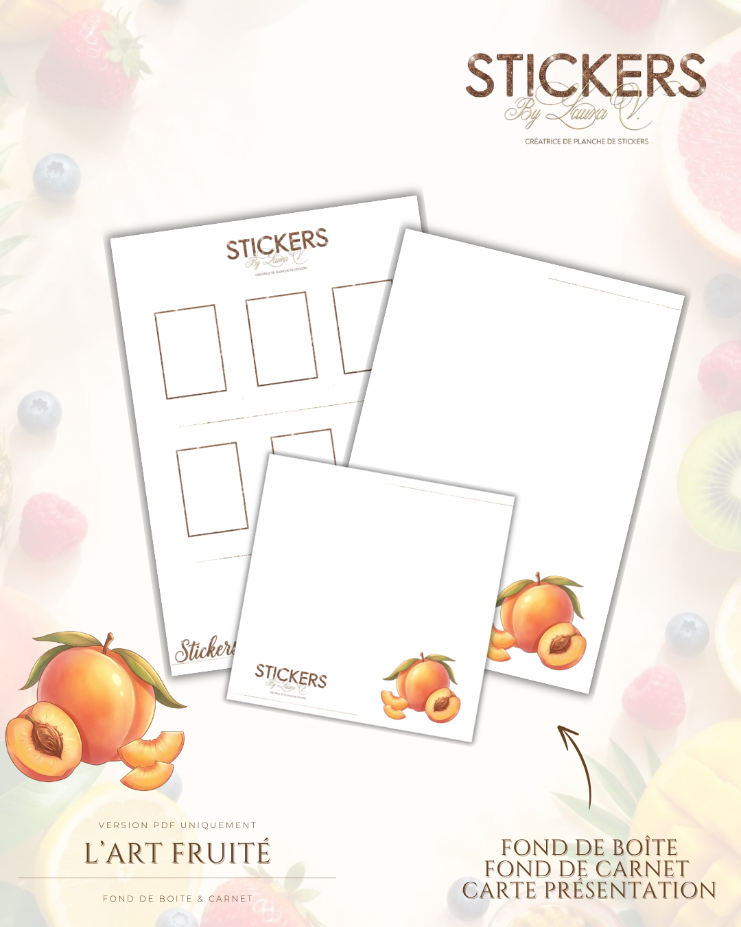 Planche Stickers - L’art fruité – Image 3