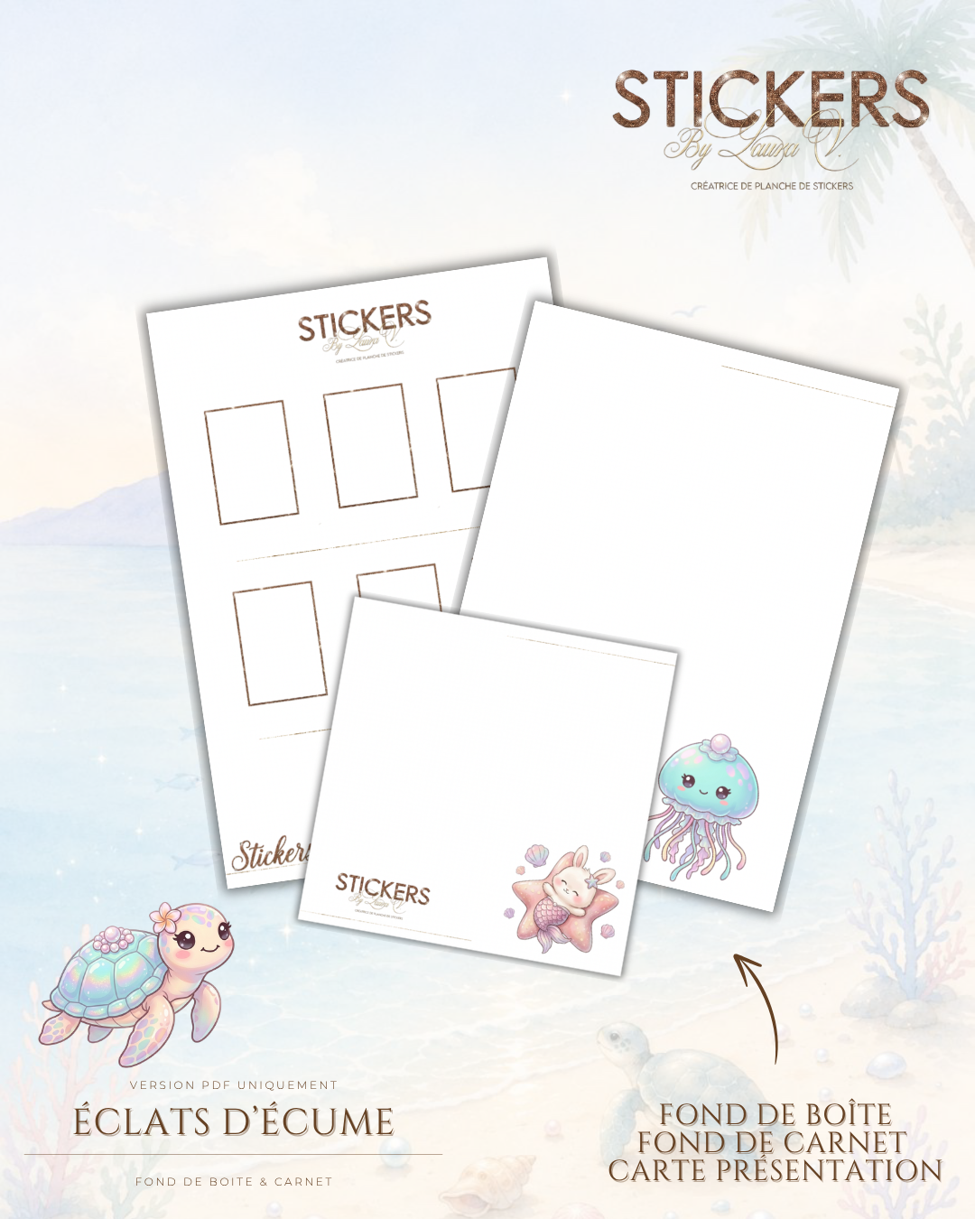 Planche Stickers - Éclats d’écume – Image 4