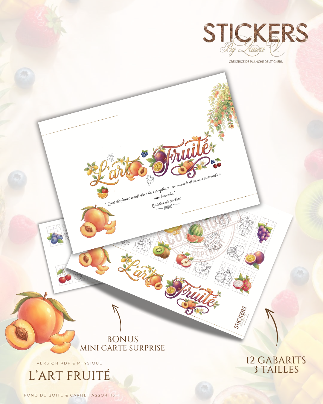 Planche Stickers - L’art fruité – Image 2