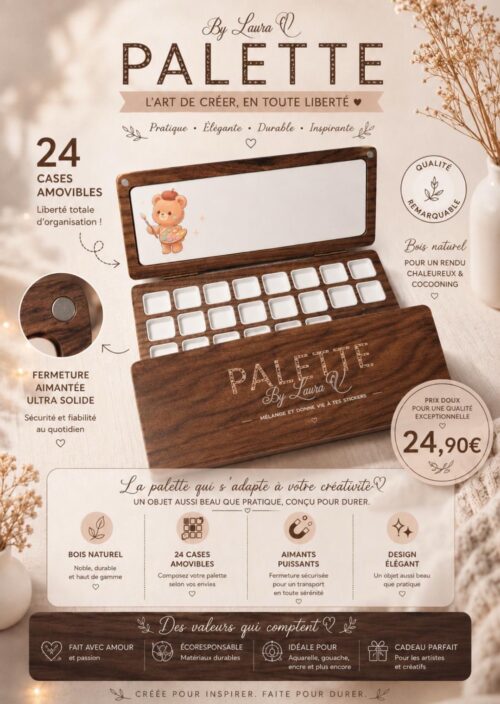 Palette Artisanale 24 Cases – Édition Exclusive