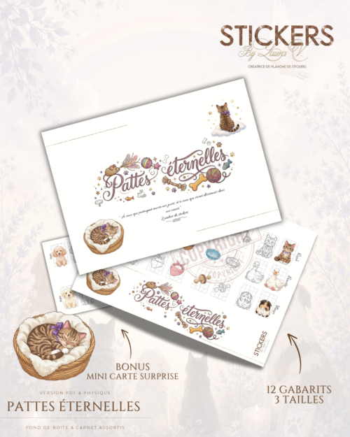Planche Stickers - Pattes Éternelles